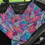 Psychedelic Tropical Aloha Pattern Print Pet Car Back Seat Cover