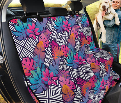 Psychedelic Tropical Aloha Pattern Print Pet Car Back Seat Cover