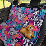 Psychedelic Tropical Aloha Pattern Print Pet Car Back Seat Cover