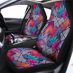 Psychedelic Tropical Aloha Pattern Print Universal Fit Car Seat Covers