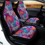Psychedelic Tropical Aloha Pattern Print Universal Fit Car Seat Covers