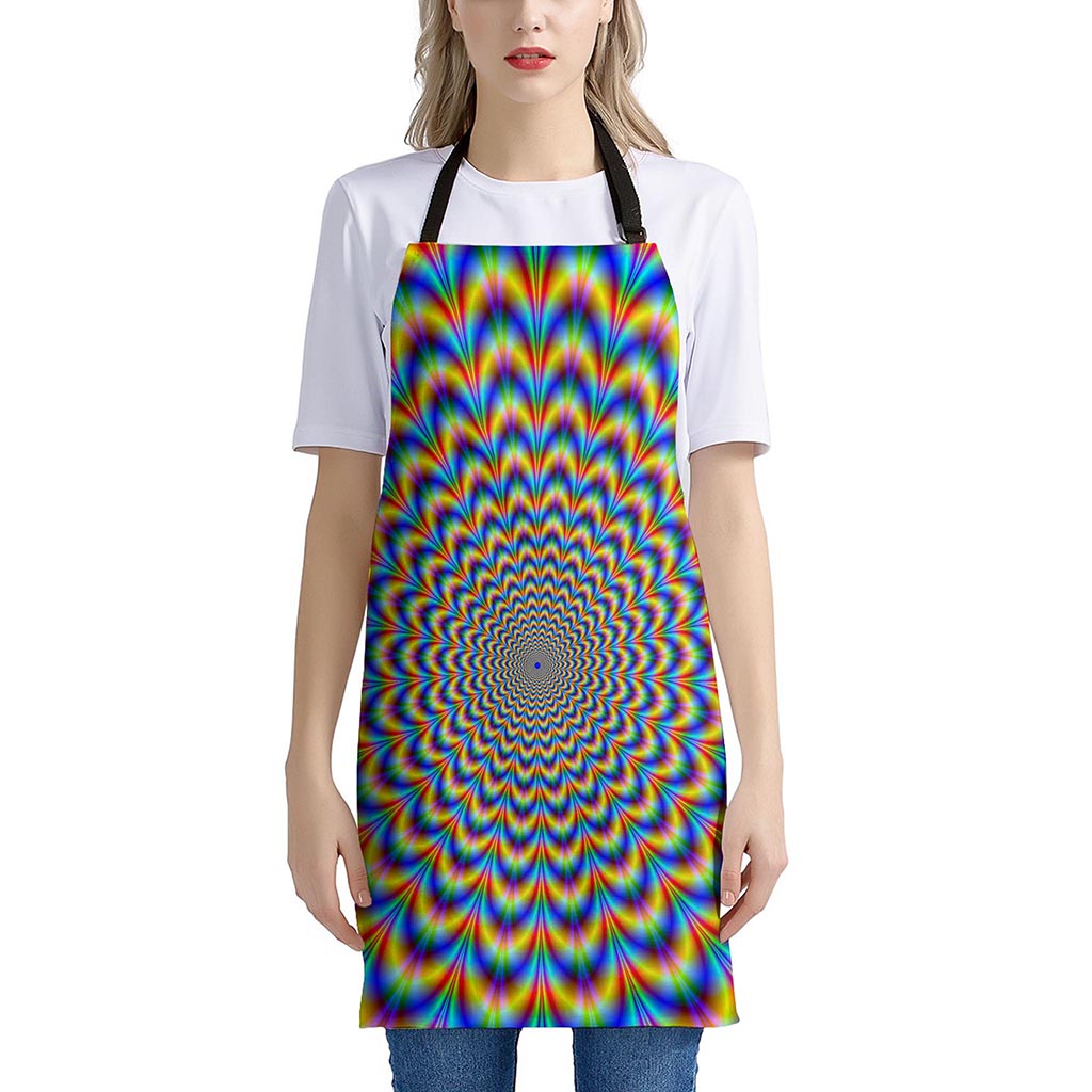 Psychedelic Wave Optical Illusion Apron