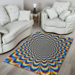 Psychedelic Wave Optical Illusion Area Rug GearFrost