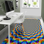 Psychedelic Wave Optical Illusion Area Rug GearFrost