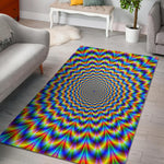 Psychedelic Wave Optical Illusion Area Rug GearFrost