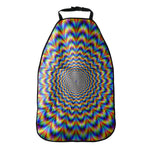 Psychedelic Wave Optical Illusion Car Seat Organizers