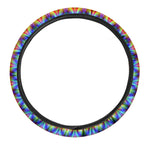 Psychedelic Wave Optical Illusion Car Steering Wheel Cover