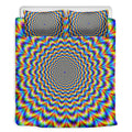 Psychedelic Wave Optical Illusion Duvet Cover Bedding Set