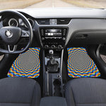 Psychedelic Wave Optical Illusion Front Car Floor Mats