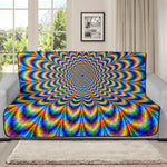 Psychedelic Wave Optical Illusion Futon Protector