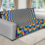 Psychedelic Wave Optical Illusion Futon Protector