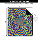 Psychedelic Wave Optical Illusion Futon Protector