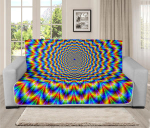 Psychedelic Wave Optical Illusion Futon Protector