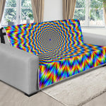 Psychedelic Wave Optical Illusion Futon Protector