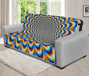 Psychedelic Wave Optical Illusion Futon Protector