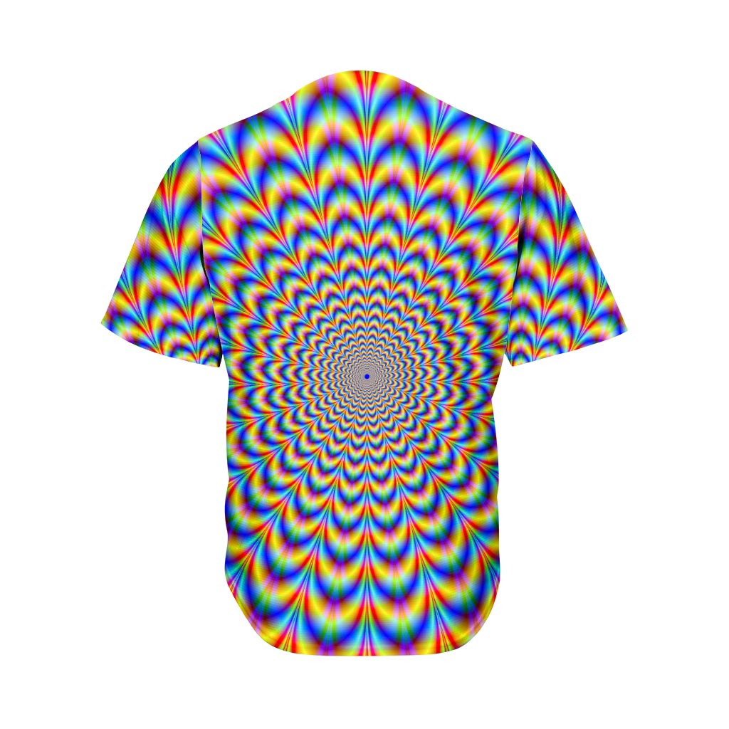 Psychedelic Wave Optical Illusion Men's Baseball Jersey – GearFrost