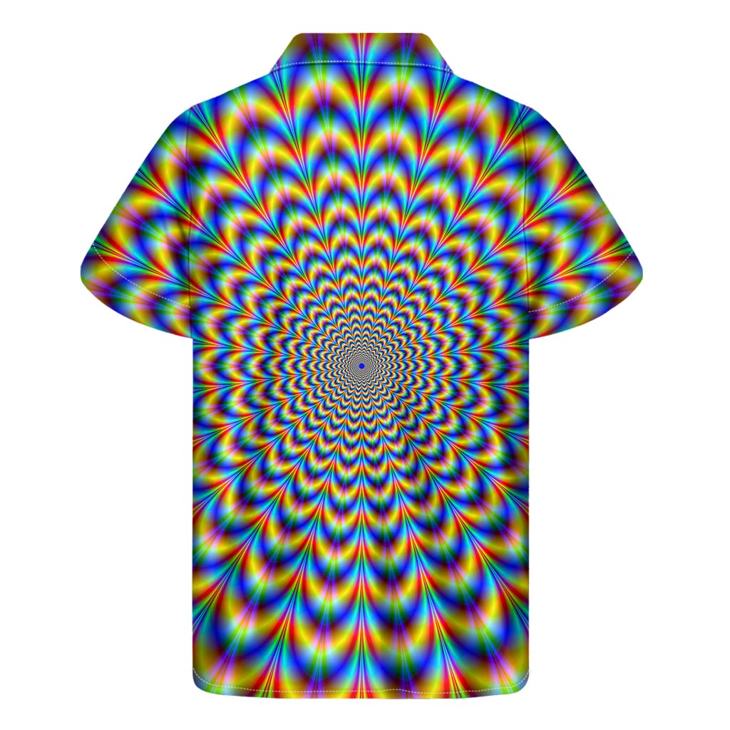 Psychedelic Wave Optical Illusion Men's Short Sleeve Shirt