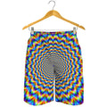 Psychedelic Wave Optical Illusion Men's Shorts