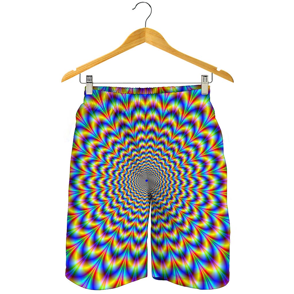 Psychedelic Wave Optical Illusion Men's Shorts