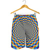 Psychedelic Wave Optical Illusion Men's Shorts