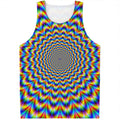 Psychedelic Wave Optical Illusion Men's Tank Top