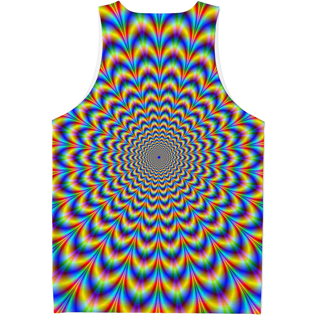 Psychedelic Wave Optical Illusion Men's Tank Top
