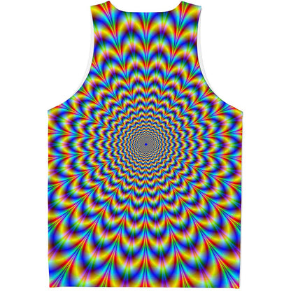 Psychedelic Wave Optical Illusion Men's Tank Top