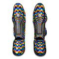 Psychedelic Wave Optical Illusion Muay Thai Shin Guards