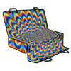 Psychedelic Wave Optical Illusion Pet Car Back Seat Cover