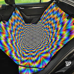 Psychedelic Wave Optical Illusion Pet Car Back Seat Cover