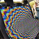 Psychedelic Wave Optical Illusion Pet Car Back Seat Cover