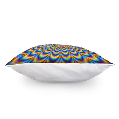 Psychedelic Wave Optical Illusion Pillow Cover