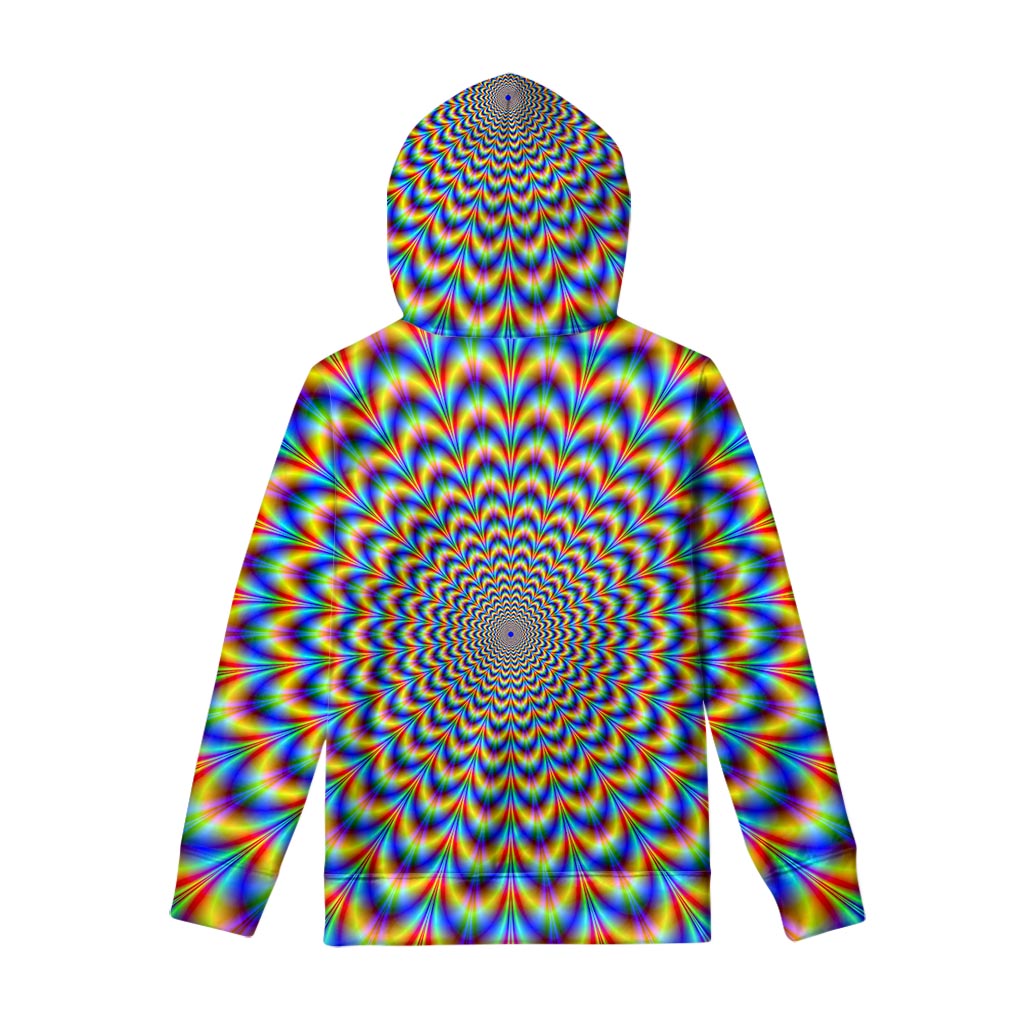 Psychedelic Wave Optical Illusion Pullover Hoodie