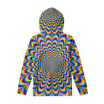 Psychedelic Wave Optical Illusion Pullover Hoodie