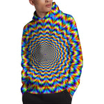 Psychedelic Wave Optical Illusion Pullover Hoodie