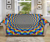 Psychedelic Wave Optical Illusion Sofa Protector