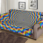 Psychedelic Wave Optical Illusion Sofa Protector