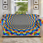 Psychedelic Wave Optical Illusion Sofa Protector