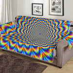 Psychedelic Wave Optical Illusion Sofa Protector