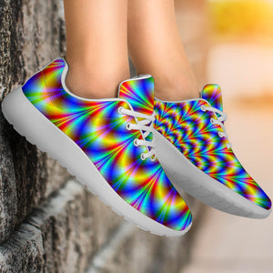 Psychedelic Wave Optical Illusion Sport Shoes GearFrost