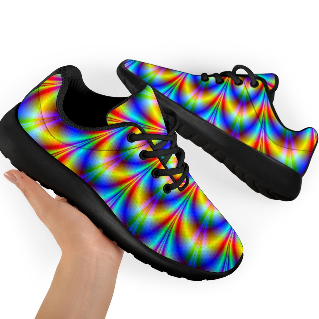 Psychedelic Wave Optical Illusion Sport Shoes GearFrost