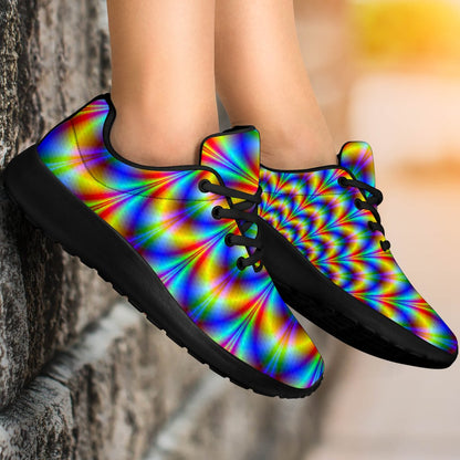 Psychedelic Wave Optical Illusion Sport Shoes GearFrost