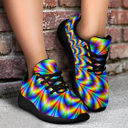 Psychedelic Wave Optical Illusion Sport Shoes GearFrost