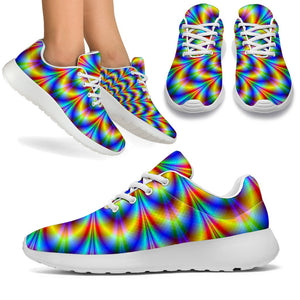 Psychedelic Wave Optical Illusion Sport Shoes GearFrost