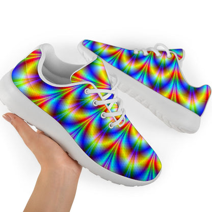 Psychedelic Wave Optical Illusion Sport Shoes GearFrost