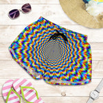 Psychedelic Wave Optical Illusion Women's Shorts
