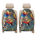 Psychedelic Wave Print Car Seat Organizers