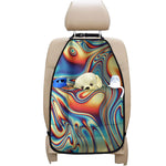 Psychedelic Wave Print Car Seat Organizers