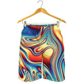 Psychedelic Wave Print Men's Shorts