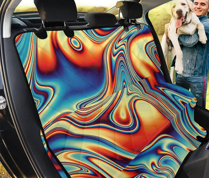 Psychedelic Wave Print Pet Car Back Seat Cover